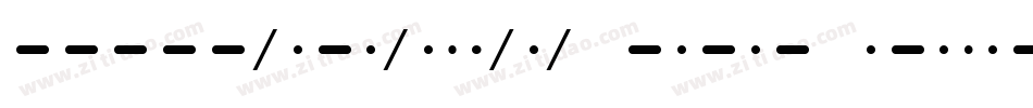 Morse NK Laser Italic字体转换